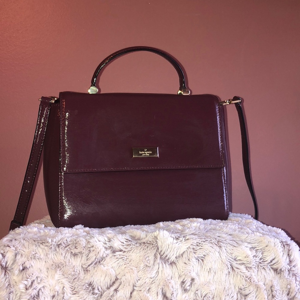 Kate Spade Bixby Place Brynlee mulled wine color